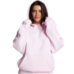 NWT COMFRT Minimalist Powder Pink Hoodie Kids Size XL (fits women’s XS)